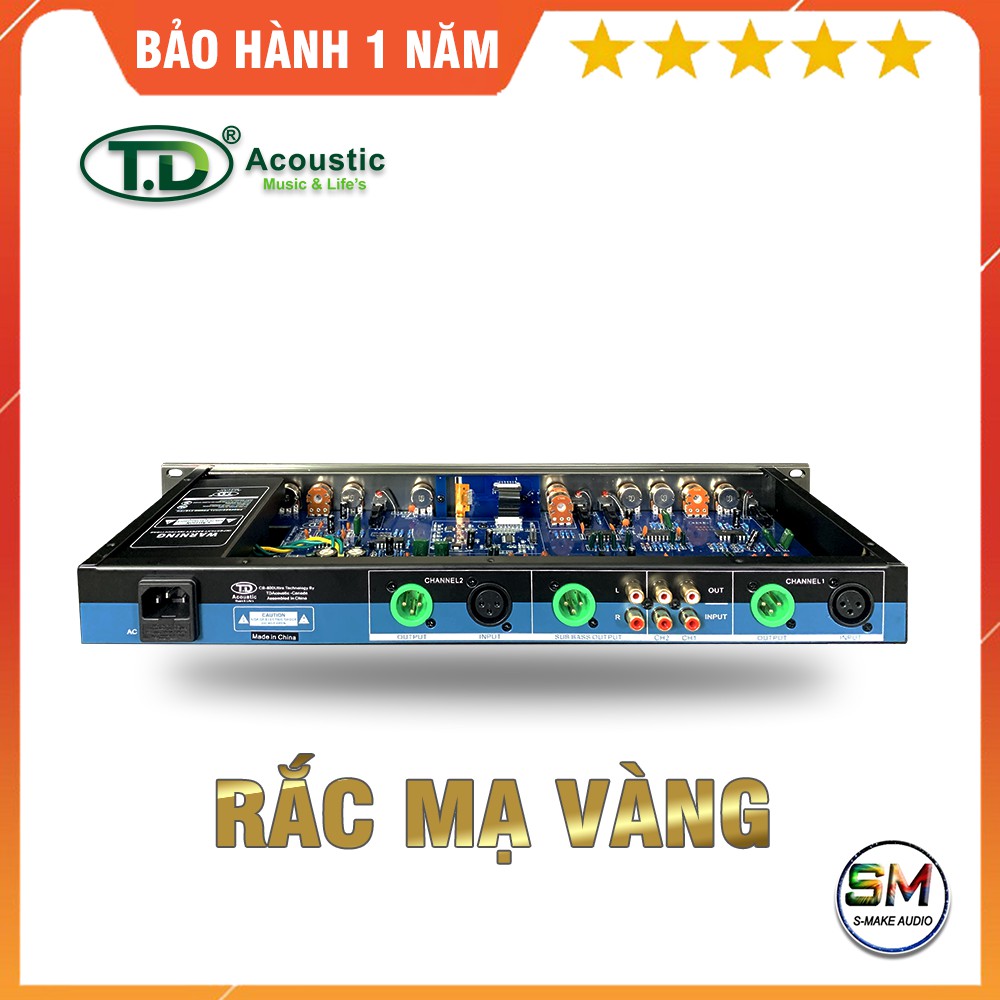 Nâng tiếng karaoke TD Acoustic CB800 Ultra - tăng bass treb khuếch đại bộ dàn karaoke - smake audio