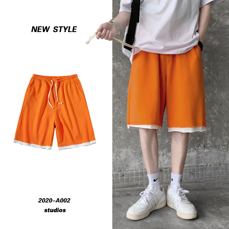 Quần Short Thể Thao Màu Trơn Phong Cách Hồng Kông Size M-2Xl Thoải Mái Cho Nam | BigBuy360 - bigbuy360.vn