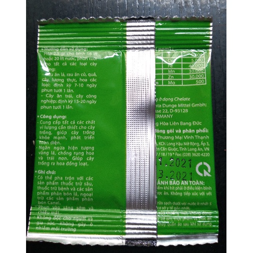 Phân vi lượng Microcombi - Gói 2.5g