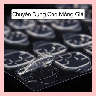 Miếng dán móng silicon - keo dán móng giả tạm thời ( loại 24 miếng dán)