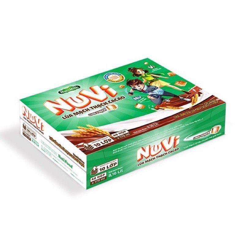 THÙNG 48 HỘP NUVI ĐỦ LOẠI 170ML