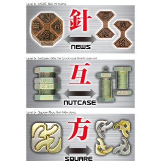 GIẢI MÃ SẮT NHẬT (HANAYAMA CAST PUZZLE)
