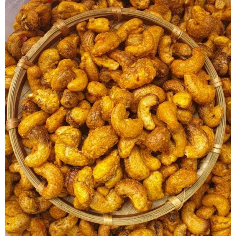 Hạt Điều Rang Tỏi Ớt Loại 1 ( Hàng Bao Ăn Ko Đắng)  Lon 500Gram  [FREE SHIP] [Loại Đặc Biệt] Hàng ngon nhà làm