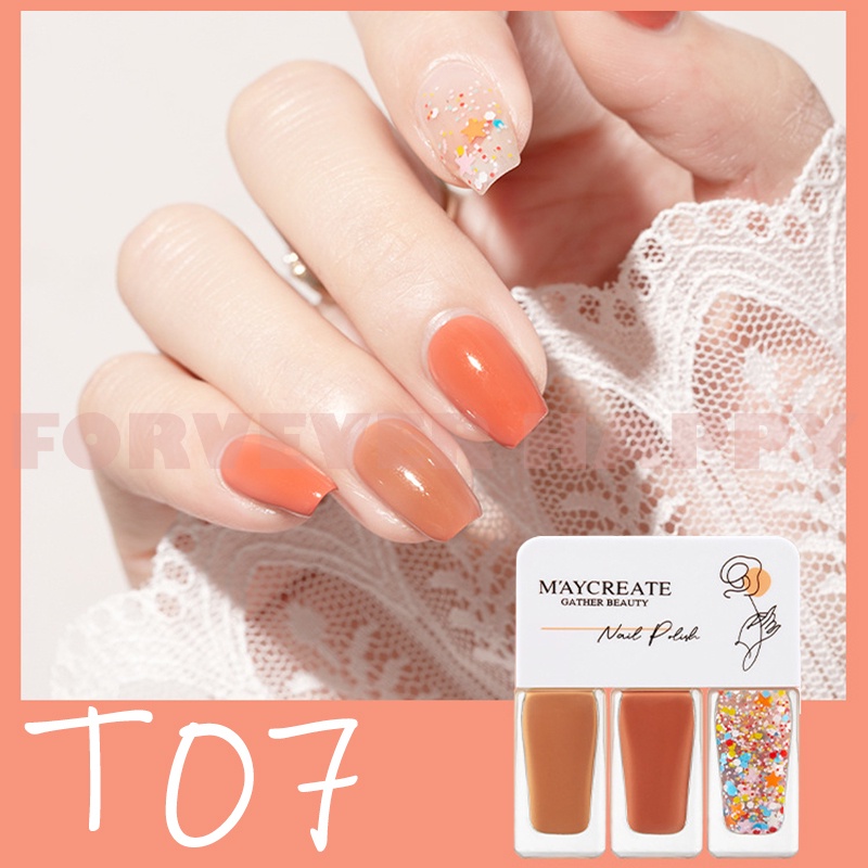 Gel Sơn Móng Tay 3 Trong 1 Nhanh Khô Không Có Đèn 4g*3 3 Trong 1