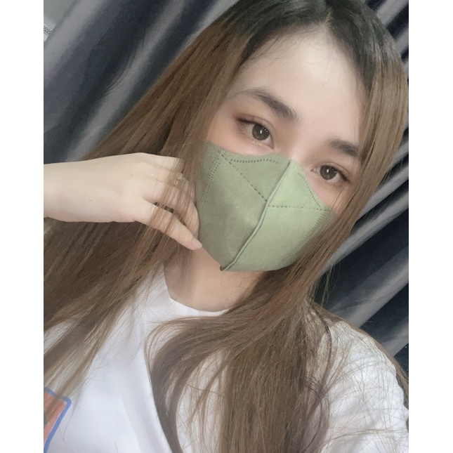 KHẨU TRANG 5D MÀU RÊU