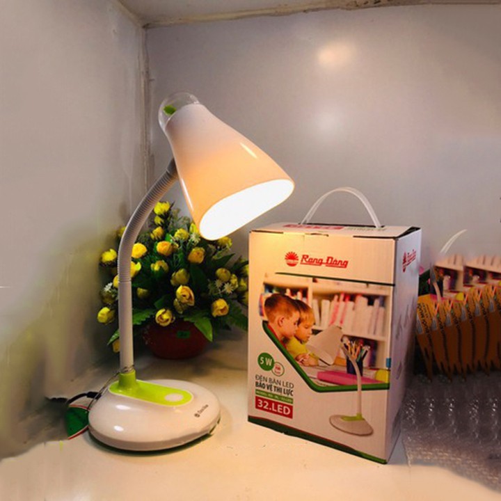 Đèn Học Để Bàn Rạng Đông LED RL32 Chống Cận , dễ dàng điều chỉnh góc, Chất liệu cao cấp, an toàn
