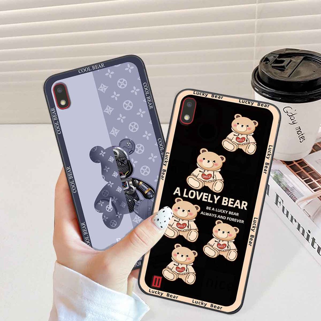 Ốp Samsung A10 / M10 bear brick, gấu đáng yêu, dễ thương