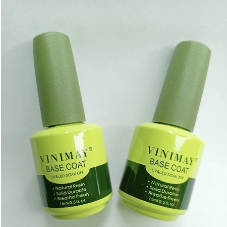 Chai sơn gel lót móng, Base coat Vinimay loại 15ml