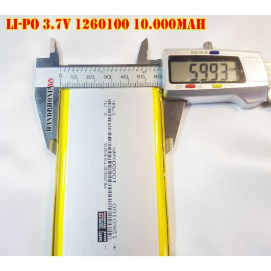 Pin Lithium 7565121 10000mAh-Pin chế sạc dự phòng-Pin dung lượng cao