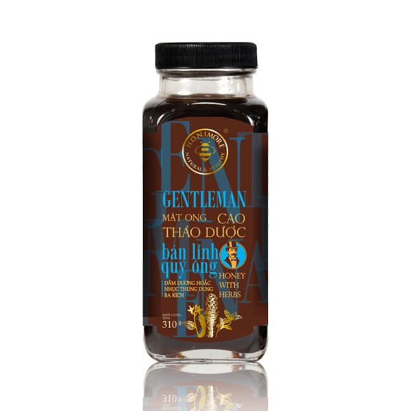 Mật Ong Cao Thảo Dược Honimore Gentleman chai 310g - Tăng Cường Sức Khỏe