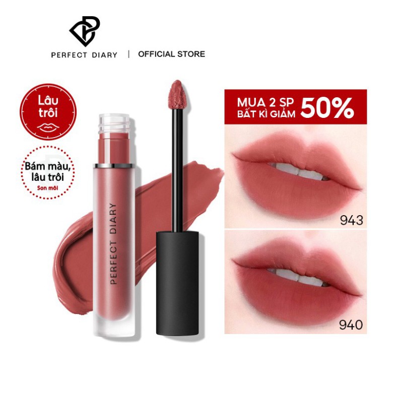 [Hoangminh] Son kem lì Perfect Diary tông màu số 9 3g | BigBuy360 - bigbuy360.vn