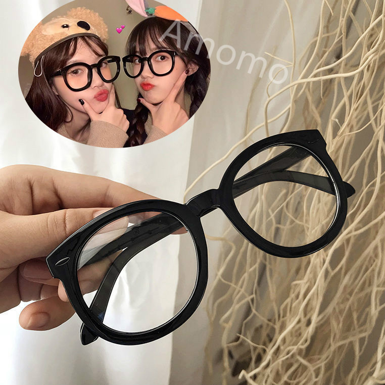 kính cận có độ 0.5~6.0/Kính cận gọng tròn chống ánh sáng xanh thời trang trẻ trung cho nam và nữ
