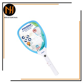 Vợt muỗi Povena PVN-MQ22, vợt muỗi pin siêu khủng sạc nhanh, chân cắm ẩn chống gãy