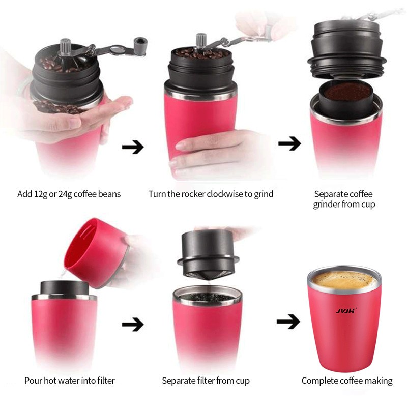 Máy xay cầm tay mini,Máy xay cafe，xay bột nghiền hạt mini