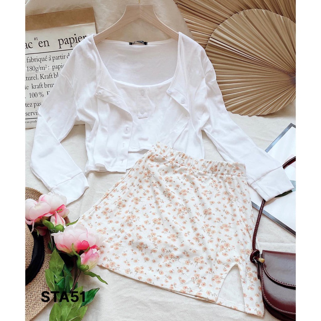 (MẪU MỚI-FREESHIP) SET CHÂN VÁY HOA 3 MÓN❤️ CHIBEST_STA51 | BigBuy360 - bigbuy360.vn