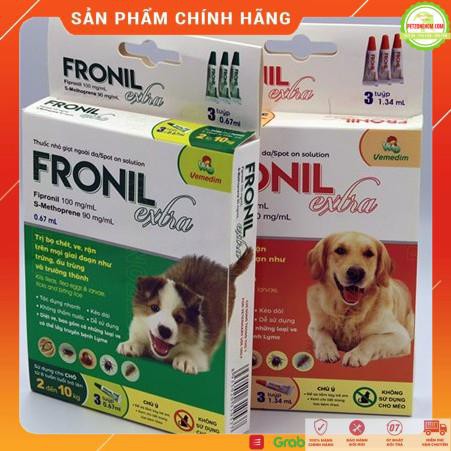 Nhỏ Gáy Fronil EXTRA diệt ve  diệt ve bọ chét cho chó Fronil Extra cao cấp chính hãng Vemedim