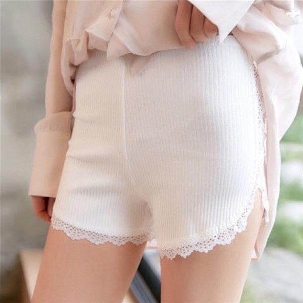 Quần Đùi Viền Co Giãn 4 Chiều Ren Thun Tăm 023.