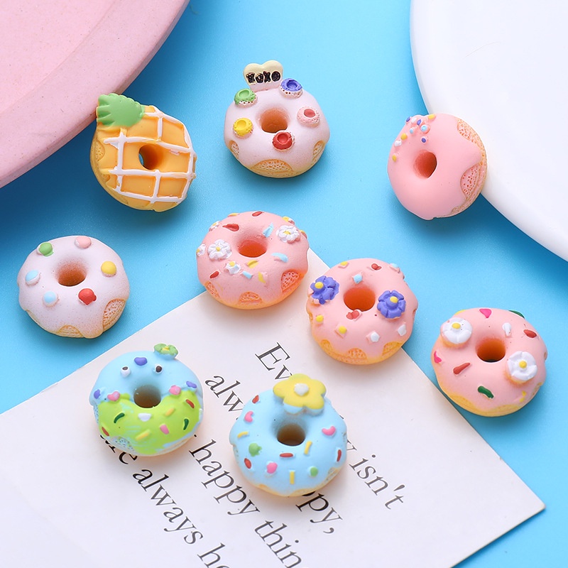 CROCS Dunkin Phụ Kiện Ghim Trang Trí Giày Dép Hình Bánh donut Dứa Bánh Rán Tráng Miệng Cho Trẻ Em