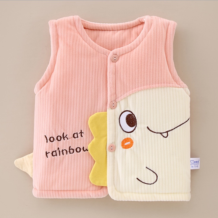 Áo gile trần bông dày cho bé từ 6m-2 tuổi