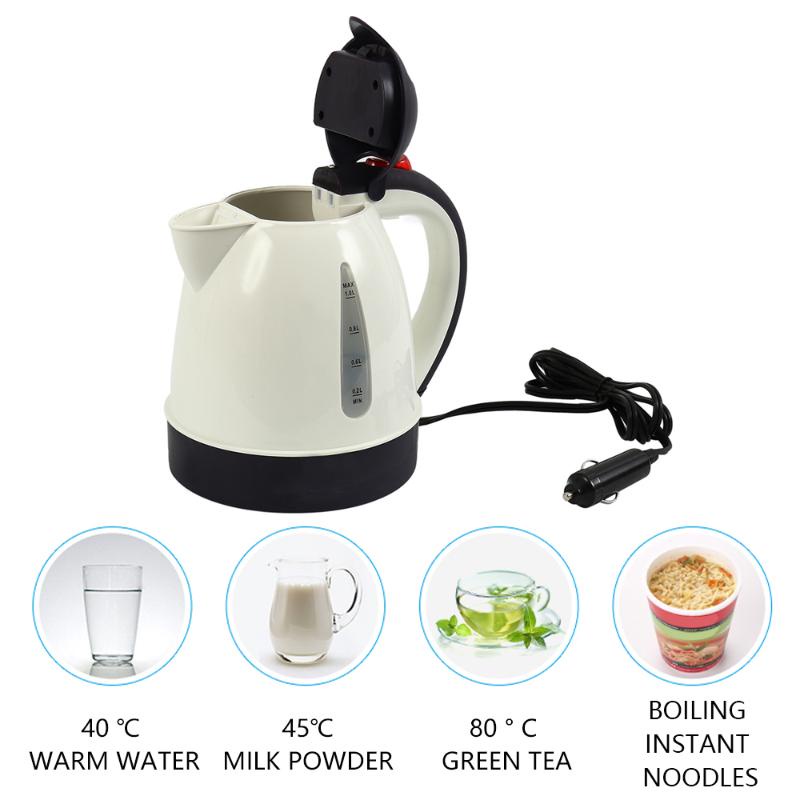 Kho # Ấm Đun Nước Siêu Bền 12V 1L