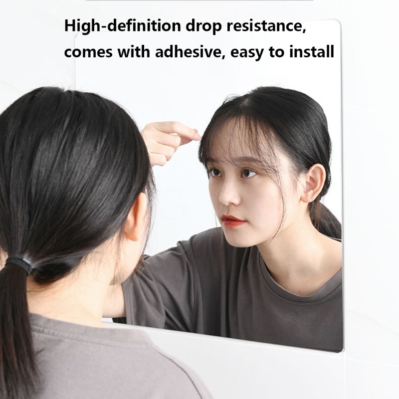 Set 4 Miếng Dán Tráng Gương Trang Trí Nhà Tắm / Phòng Ngủ