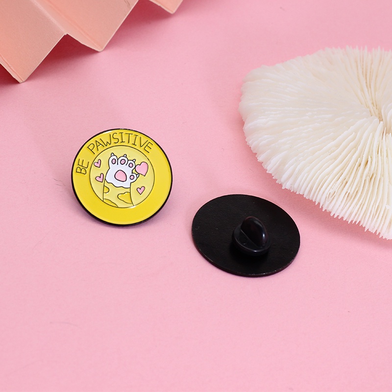 Huy hiệu cài áo MISS ZOE thiết kế họa tiết mèo/ cún/ chân mèo hoạt hình vui nhộn đáng yêu