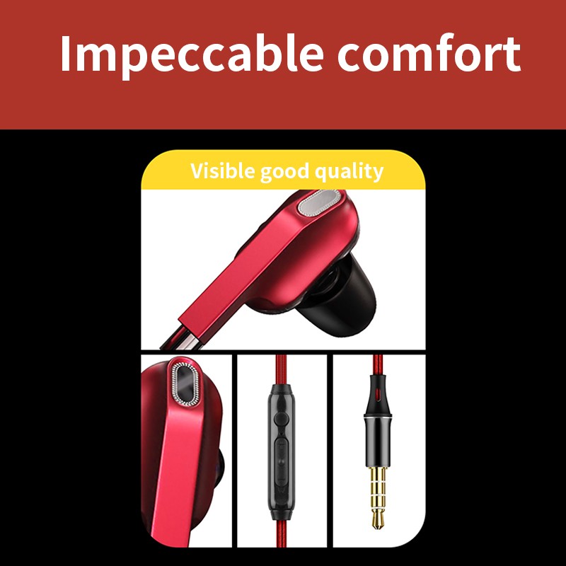 Tai Nghe Nhét Tai Jack 3.5mm Âm Thanh Siêu Trầm Có Micro | BigBuy360 - bigbuy360.vn