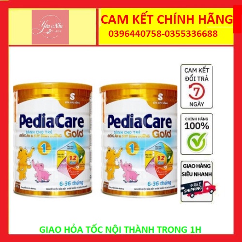 Sữa bột Pediacare gold 1-2 lon 900g date 2023