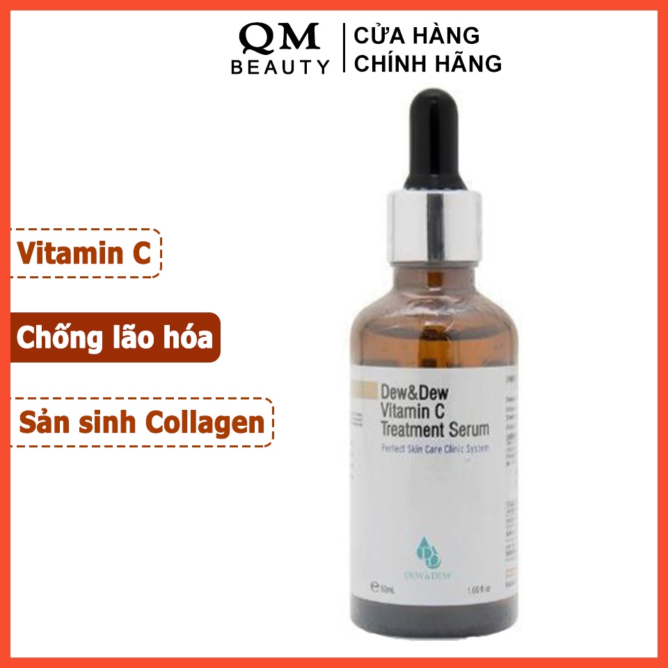 Serum Dew&Dew Vitamin C Treatment 50ml Hàn Quốc sản sinh Collagen, chống lão hóa