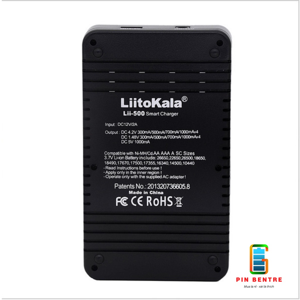 Bộ sạc Pin Liitokala Lii-500 và Test dung lượng Pin chính hảng