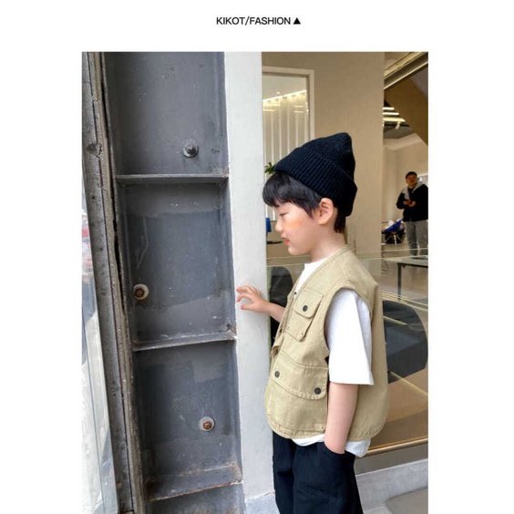 Mới Áo Khoác Sát Nách Thời Trang Xuân Thu Cho Bé Trai