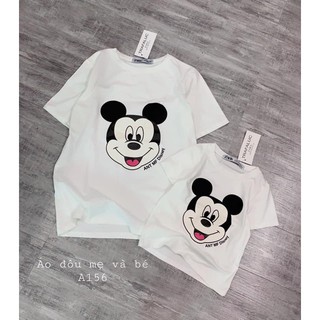 ÁO PHÔNG MẸ VÀ BÉ  💖 FREESHIP 💖 ÁO PHÔNG MICKY 3 MÀU CHO MẸ VÀ BÉ