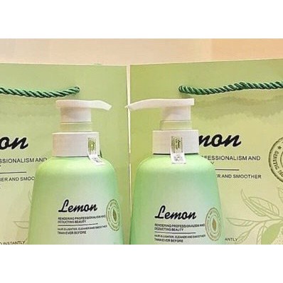 Dầu Gội Xả Tinh Chất Hoa Bưởi Lemon Valert 800mlx2 Giảm Dầu-Sạch Gầu - Ngăn Rụng Tóc