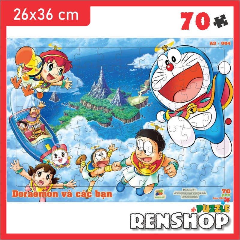 Tranh xếp hình khổ A3 70 mảnh ghép - Bộ sưu tập hoạt hình yêu thích - RenShop