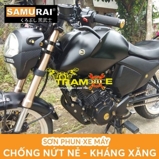 SƠN SAMURAI MÀU ĐEN NHÁM, ĐEN PHẲNG MÃ SƠN XỊT MÀU 109A DUNG TÍCH 400ML TỪ NHẬT BẢN