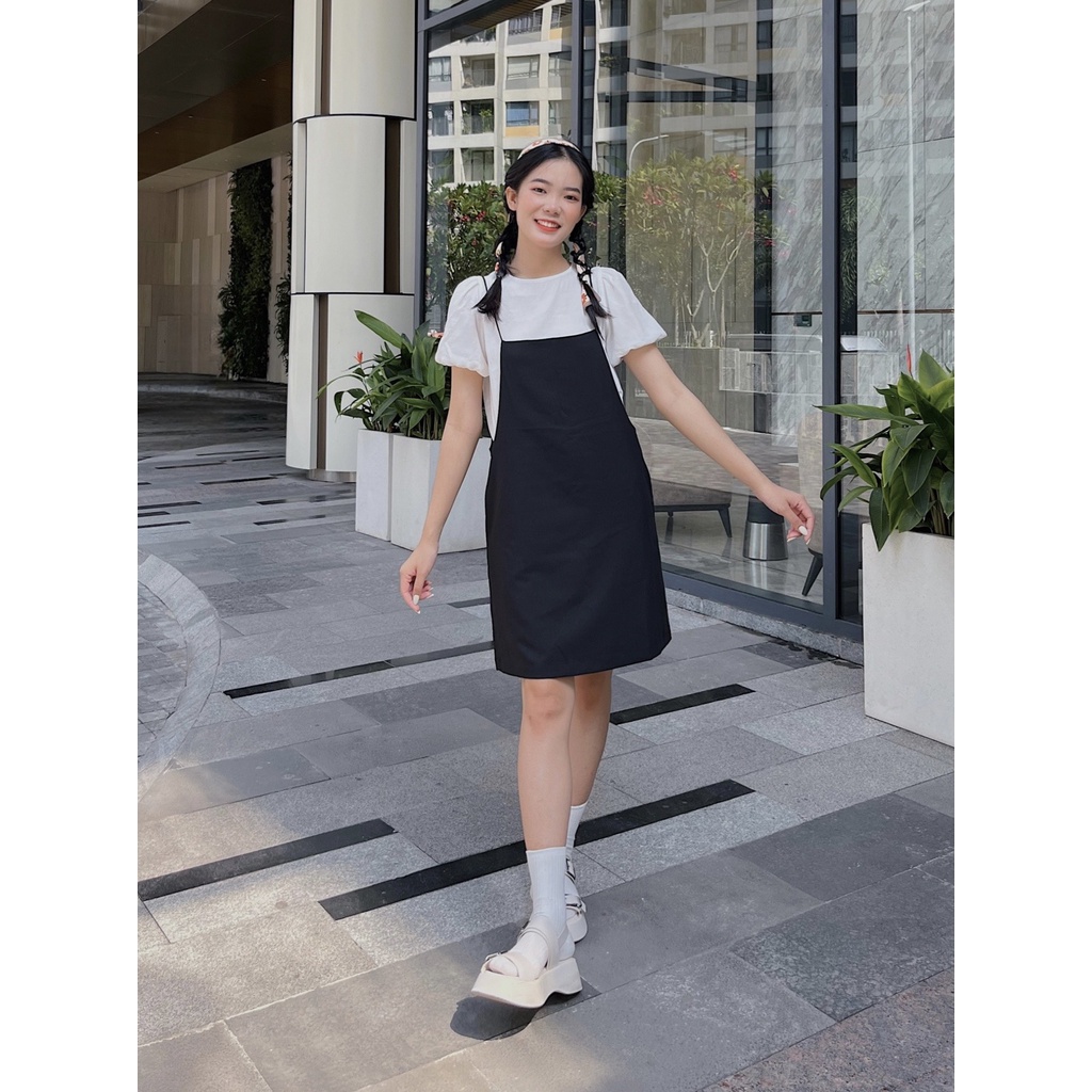 Đầm yếm phối áo THE CIU - Donut Dress Bibs