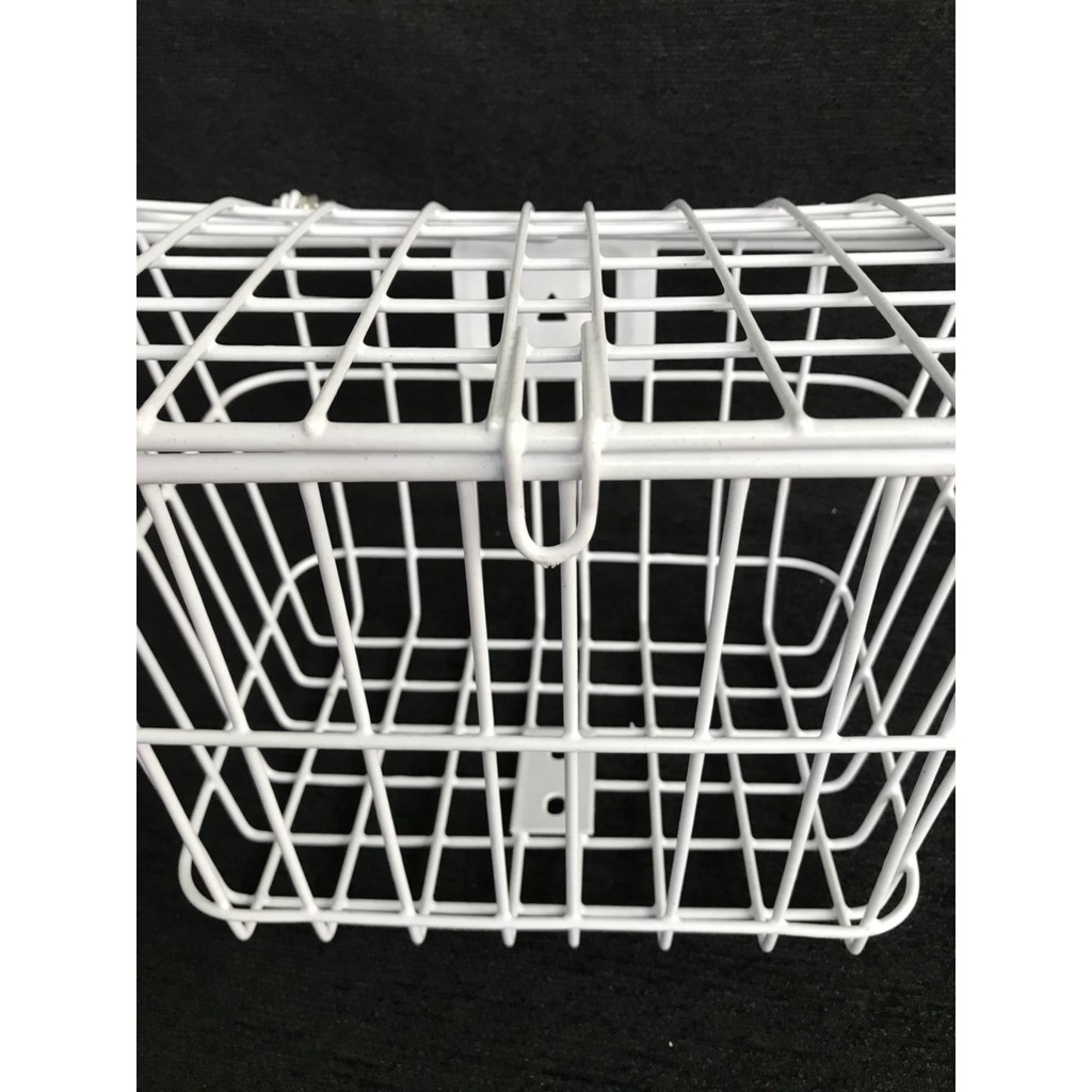 RỔ XE ĐẠP ĐIỆN ĐEN HOẶC TRẮNG CÓ NẮP