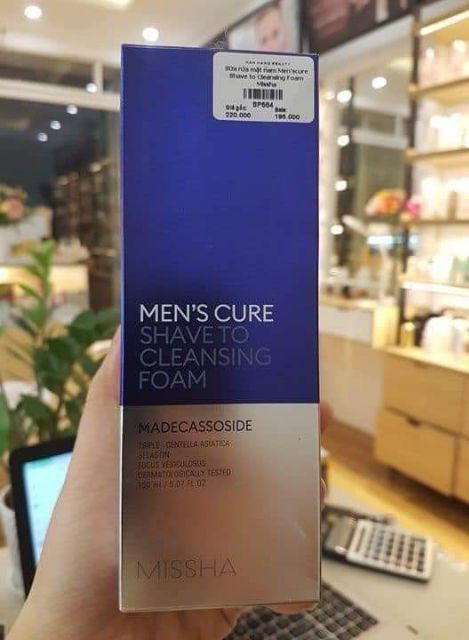 SỮA RỬA MẶT MISSHA MEN’S CURE SHAVE TO CLEANSING FOAM - 150ML