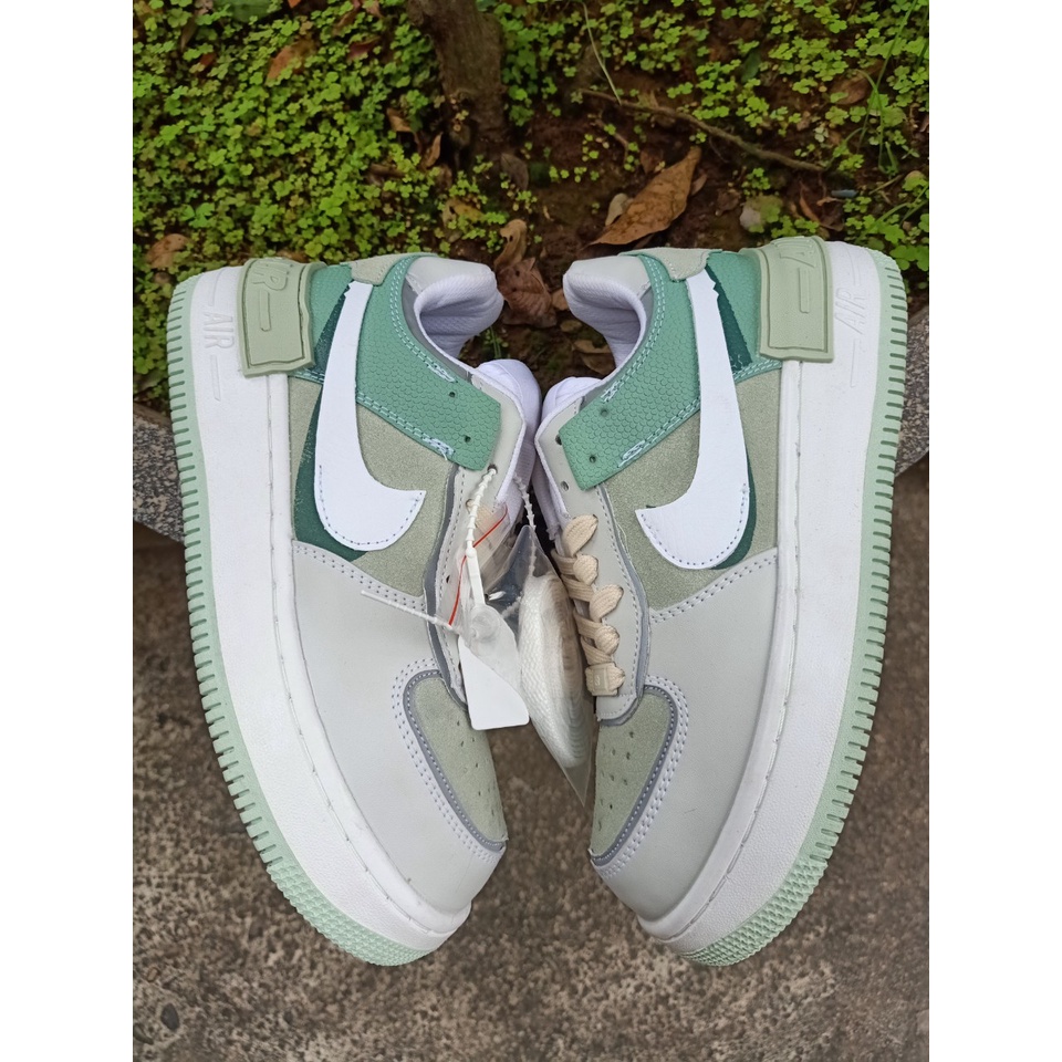 Giày_Nike AF1 Shadow Xanh Ngọc, Giày AF1 Shadow Hồng Hàng Cao Cấp Full Box + Bill