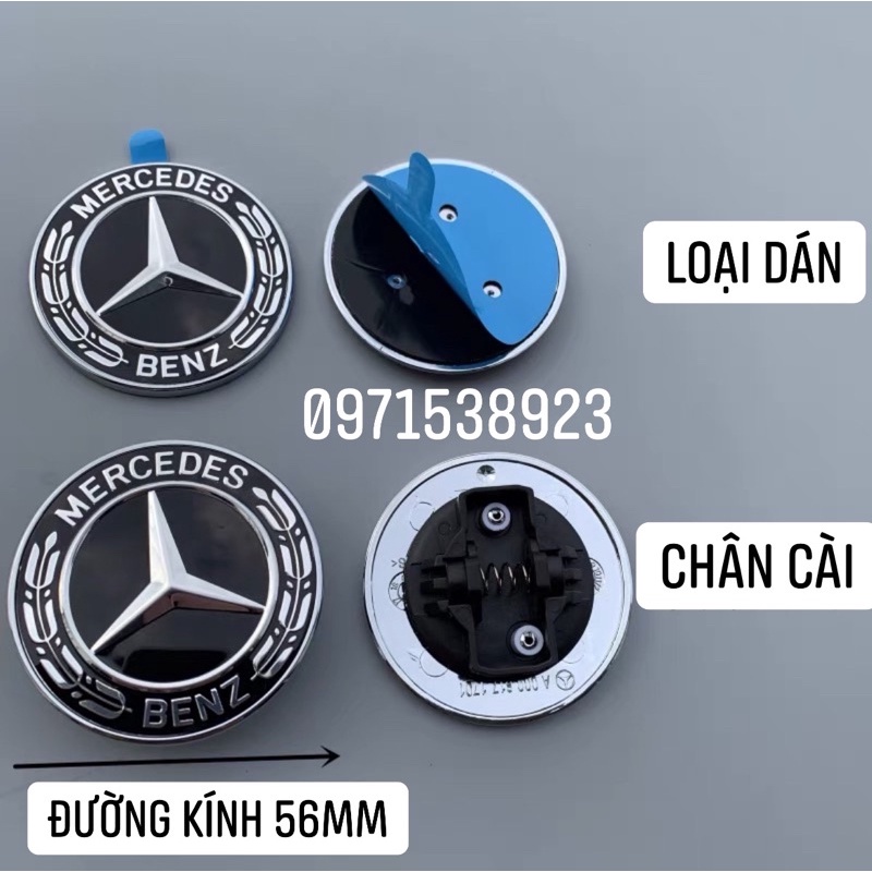 LOGO MERCEDES-BENZ C S E-class lắp phía trước đầu xe hàng cao cấp xịn có tem hãng