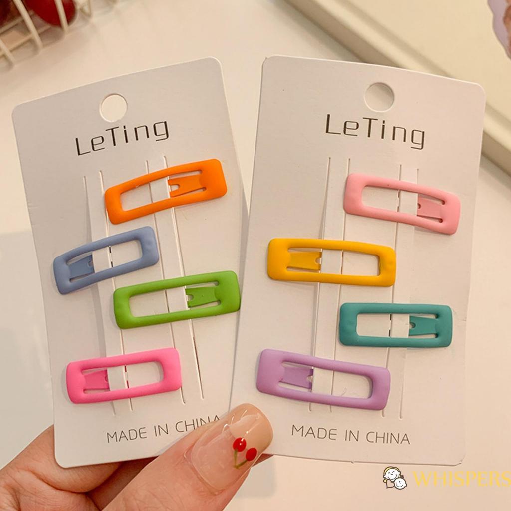 Bộ 8 Kẹp Tóc Nhiều Màu Sắc Kiểu Dáng Dễ Thương Cho Bé Gái
