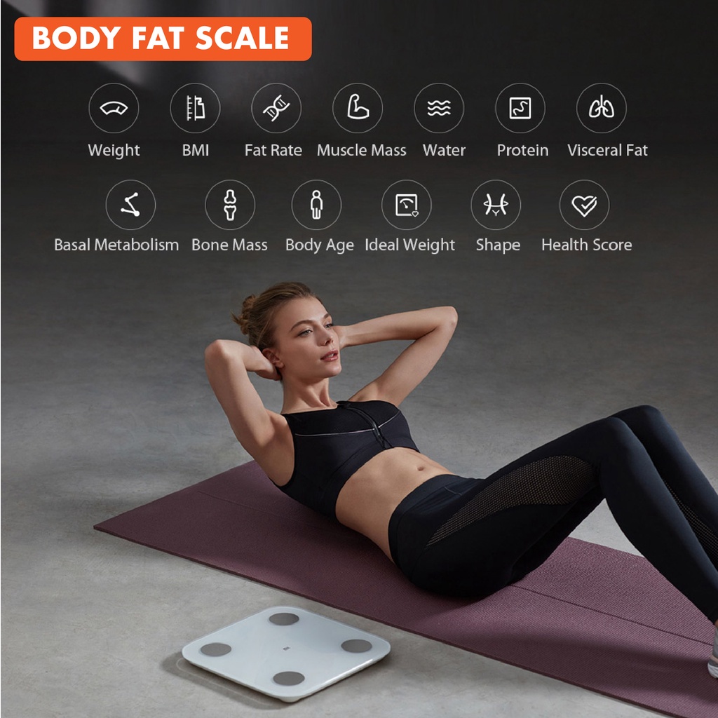 cân điện tử Thông Minh xiaomi Smart Scale Gen 2 kết nối Bluetooth Cân đo sức khỏe điện tử mijia body fat scale 2