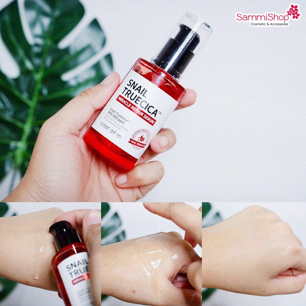 Serum Dưỡng Phục Hồi, Cải Thiện Vết Thâm, Sẹo Lõm Some By Mi Snail Truecica Miracle Repair Serum 50ml