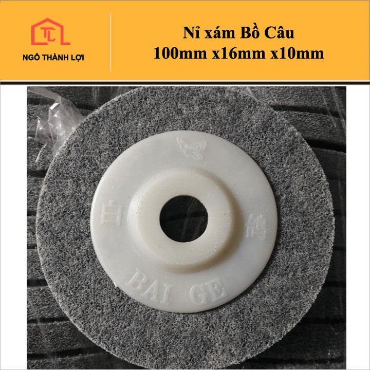 Nỉ xám Bồ Câu 100mm x16mm x10mm - Nỉ đánh bóng