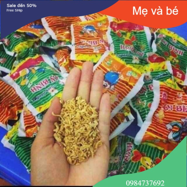 10 Gói Mì Tôm Trẻ Em  Giòn Rụm