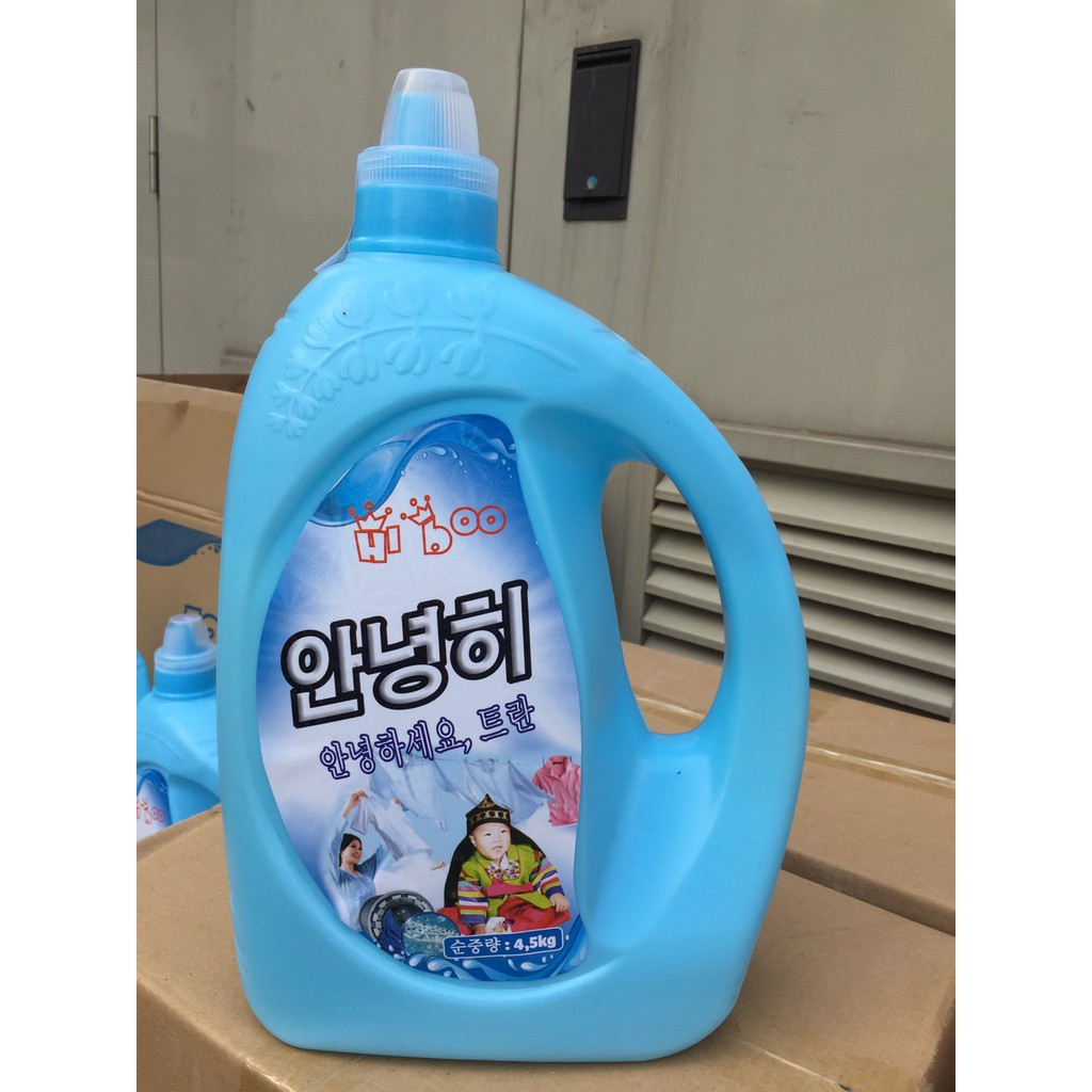 Nước Giặt Xả Hibo Hàn Quốc 4,5L (dùng cho cả trẻ em)
