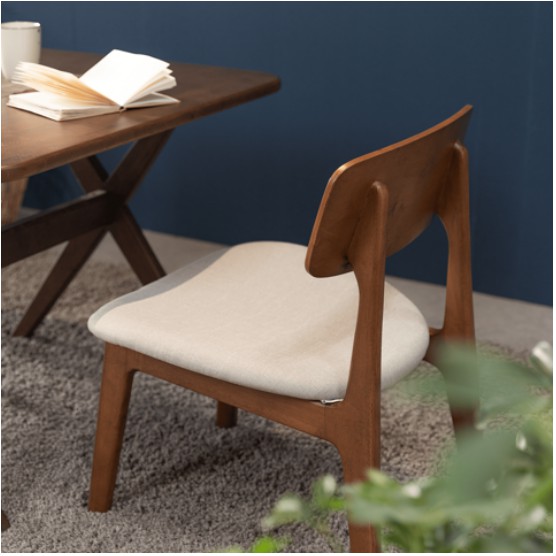 Bộ Bàn Ăn 2 Ghế Gỗ Cao Su Tự Nhiên MOHO VLINE 601