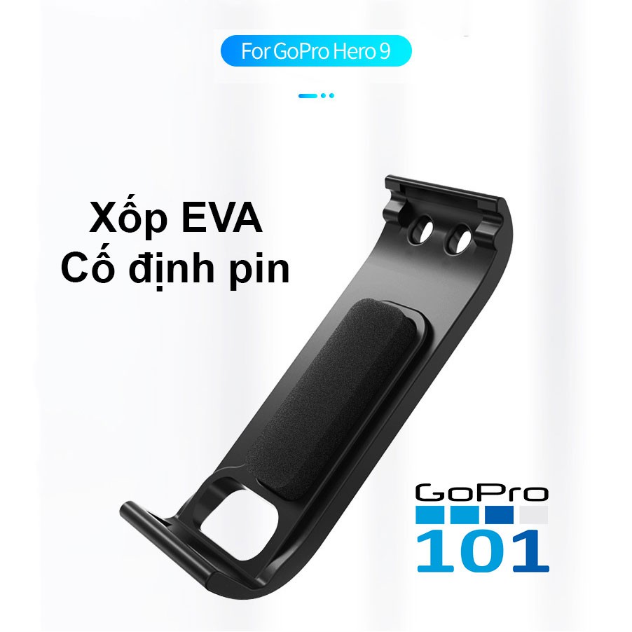 Nắp Che Pin Có Cổng Sạc cho GoPro 9 Hiệu Telesin - Gopro101 - inoxnamkim - Nắp che Pin Hero 9