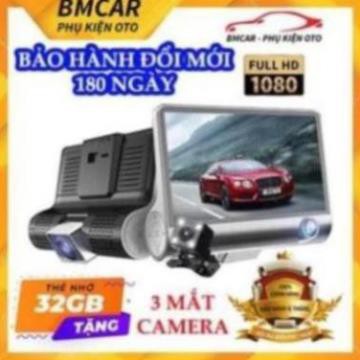Camera hành trình ô tô 3 mắt X005 4 inch fullHD 1080p,camera sau chống nước-BM31 - BẢO HÀNH 6 THÁNG 🔥FREE SHIP🔥 | BigBuy360 - bigbuy360.vn