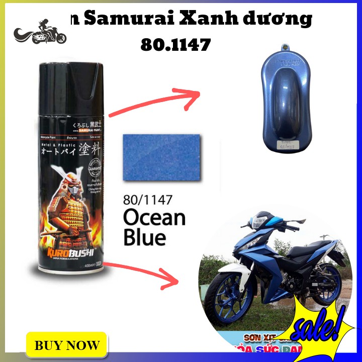 Sơn xịt Samurai Xanh Dương mã 801147 ( chai 400ML)